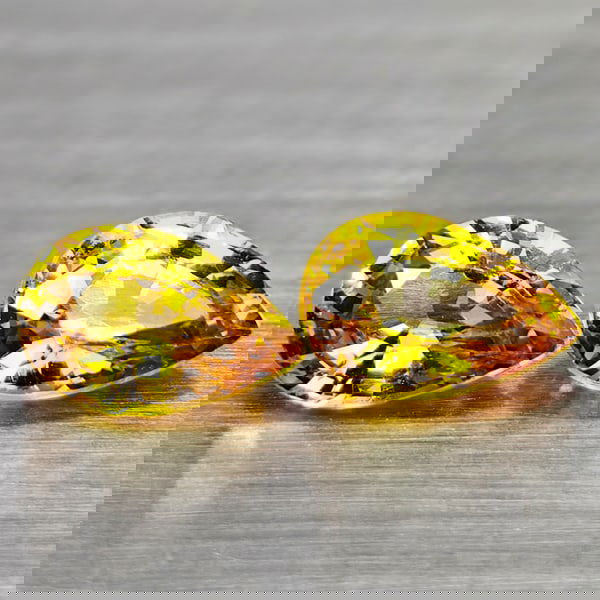 Natural Fancy Color Yellow Songea Sapphire 1.13 Ct. 2 Pcs Pear Shape 6 x 4.2 Mm Gemstones From (1 of 3)