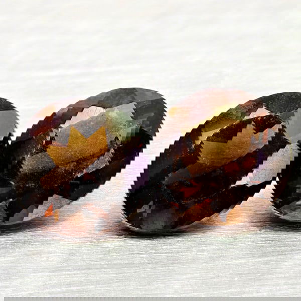 Natural Smokey Quartz 1.48 Ct. 2 Pcs Round Shape 6 Mm Gemstones From Brazil (1 of 3)