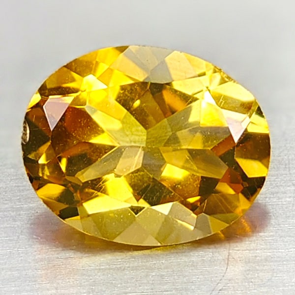 Natural Yellow Citrine  2.05 Ct. Oval Shape 10.1 x 8 Mm Gemstone From Brazil (1 of 3)