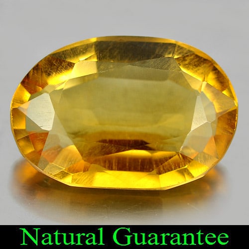 Natural Yellow Citrine 3.15 Ct. Oval Shape 12.2 x 8.3 Mm Gemstone From Brazil: Product ID: 801810930 Product Name: Natural Citrine Weight: 3.15 CT. Size: 12.2 x 8.3 x 4.5 MM. Shape: Oval Color: Yellow Clarity:VVS Luster: Good Gems Origin: Brazil Treatment: Unheated Crystal Struc