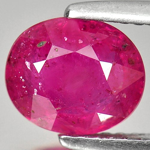 Natural Red Ruby 2.11 Ct. Oval Shape 8 x 7 x 4 Mm. Gemstone From Madagascar: Product ID: 105902113 Product Name: Natural Ruby Weight: 2.11 CT. Size: 8 x 7 x 4 MM. Shape: Oval Color: Red Clarity:SI Luster: Good Gems Origin: Madagascar Treatment: Heated Crystal Structure: Trigon