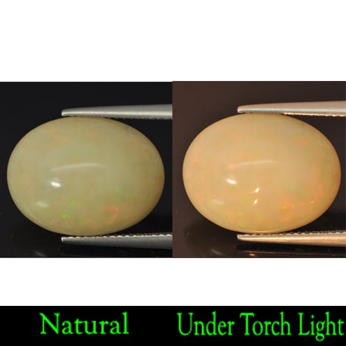 Natural Multi Color Opal 8.80 Ct. Oval Cabochon Shape 17.8 x 13.5 Mm Gemstone From Ethiopia (1 of 3)