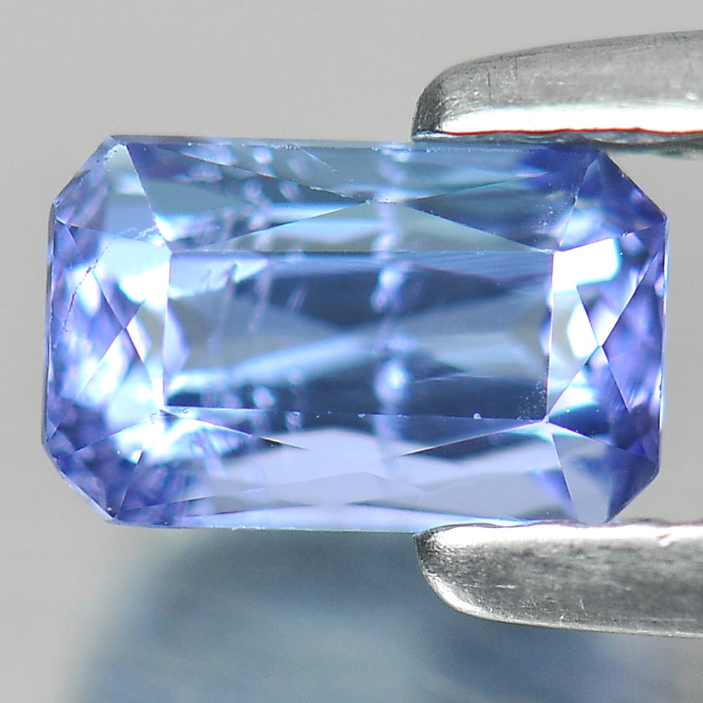 Natural Violetish Blue Tanzanite 0.68 Ct. Octagon Shape 6 x 3.8 Mm. Gemstone From Tanzania (1 of 3)