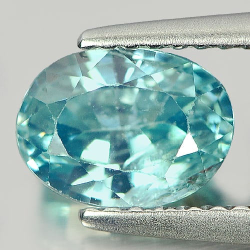 Natural Blue Zircon 2.40 Ct. Oval Shape 7.9 x 5.9 Mm. Gemstone From Cambodia: Product ID: 807720692 Product Name: Natural Zircon Weight: 2.40 CT. Size: 7.9 x 5.9 x 4.8 MM. Shape: Oval Color: Blue Clarity:SI1 Luster: Good Gems Origin: Cambodia Treatment: Heated Crystal Structure