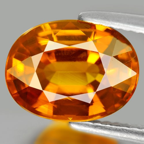 Natural Yellow Sapphire 3.88 Ct. VVS Oval Shape 10.6 x 8 Mm. Gemstone From Thailand (1 of 3)