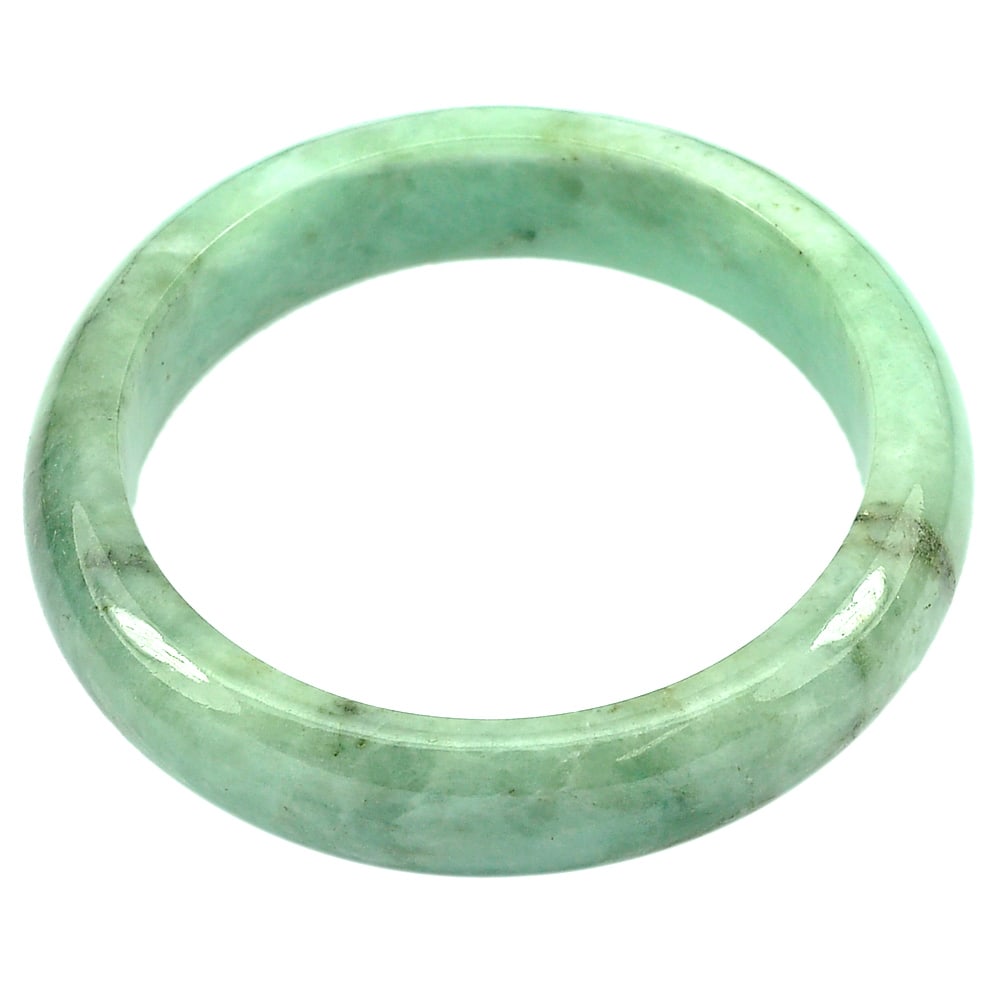 Natural Green Color Jade Bangle Diameter 57 Mm. Unheated 327.02 Ct. (1 of 3)