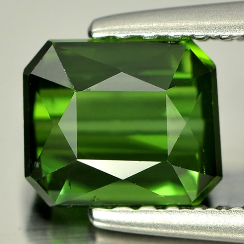 Natural Green Tourmaline 1.39 Ct. Octagon Shape 6.6 x 5.7 Mm Gemstone From Nigeria: Product ID: 807221768 Product Name: Natural Tourmaline Weight: 1.39 CT. Size: 6.6 x 5.7 x 4.3 MM. Shape: Octagon Color: Green Clarity:IF Luster: Good Gems Origin: Nigeria Treatment: Unheated Crystal S