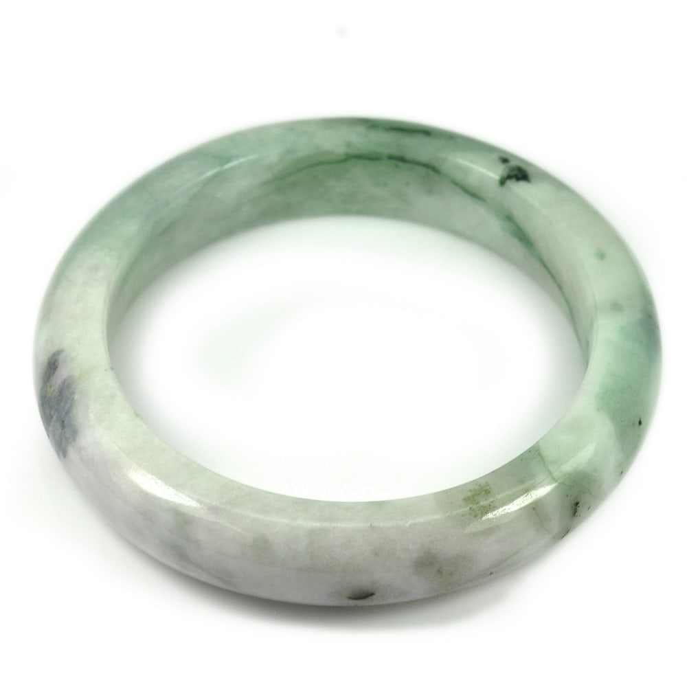 Natural Multi Color Jade Bangle Size 59 Mm. 337.86 Ct. Unheated Gemstone (1 of 3)
