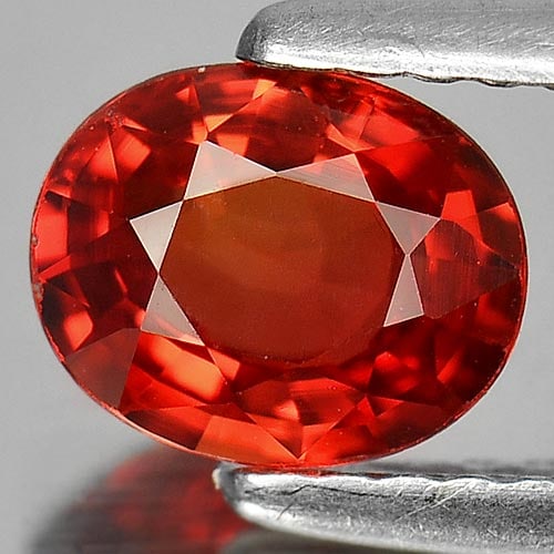 Natural Red Songea Sapphire 1.07 Ct. Clean Oval Shape 6.7 x 5.5 Mm. Gemstone From Tanzania: Product ID: 106108377 Product Name: Natural Red Sapphire Weight: 1.07 CT. Size: 6.7 x 5.5 x 3.2 MM. Shape: Oval Color: Red Clarity:IF Luster: Good Gems Origin: Tanzania Treatment: Heated Crystal Struc