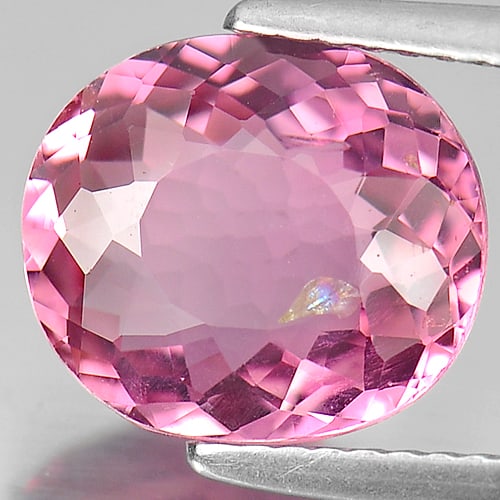 Natural Pink Tourmaline 3.17 Ct. Oval Shape 10.9 x 9.6 Mm Gemstone From Nigeria: Product ID: 807242714 Product Name: Natural Tourmaline Weight: 3.17 CT. Size: 10.9 x 9.6 x 4.6 MM. Shape: Oval Color: Pink Clarity:SI1 Luster: Very Good Gems Origin: Nigeria Treatment: Unheated Crysta