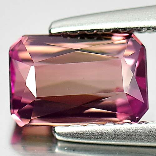 Natural Purplish Pink Tourmaline 1.08 Ct. Octagon Shape 7 x 4.6 Mm Gemstone From Nigeria (1 of 3)