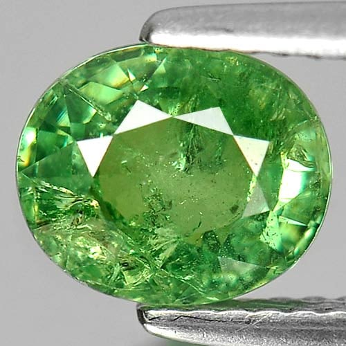 Natural Green Demantoid Garnet 1.89 Ct. Oval Shape 7.8 x 6.6 Mm. Gemstone From Madagascar: Product ID: 802919193 Product Name: Natural Demantoid Weight: 1.89 CT. Size: 7.8 x 6.6 x 4.1 MM. Shape: Oval Color: Green Clarity:SI Luster: Good Gems Origin: Madagascar , Africa Treatment: Unheated C