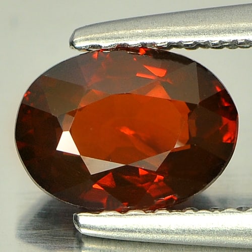 Natural Orange Red Spessartine Garnet 1.13 Ct. Clean Oval Shape 7.1 x 5.3 Mm Gemstone From Nigeria: Product ID: 802915038 Product Name: Natural Spessartine Weight: 1.13 CT. Size: 7.1 x 5.3 x 3.2 MM. Shape: Oval Color: Orange Red Clarity:IF Luster: Good Gems Origin: Nigeria Treatment: Unheated Crysta
