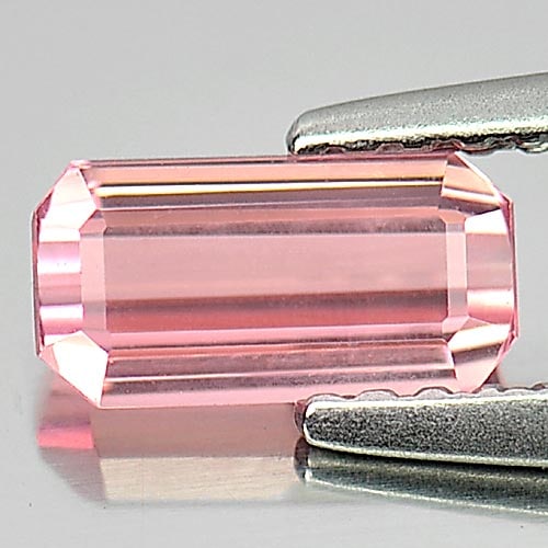 Natural Pink Tourmaline 0.75 Ct. Octagon Shape 7.3 x 3.8  Mm.  Gemstone From Nigeria (1 of 3)