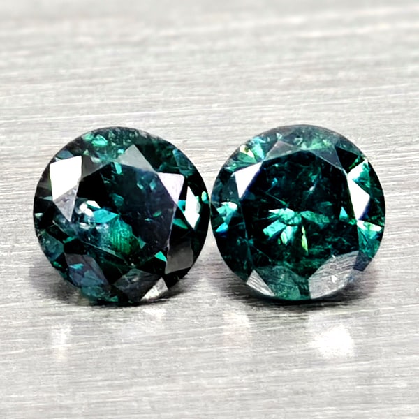 Natural Blue Loose Diamond 0.22 Ct. 2 Pcs Round Diamond Cut 2.9 Mm From Belgium: Product ID: 502100358 Product Name: Natural Natural Diamond Weight: 0.22 CT. Size: 2.9 x 2.9 x 1.8 MM. Shape: Round Diamond Cut Color: Blue Clarity:SI1 Luster: Good Gems Origin: Belgium Treatment: Tre