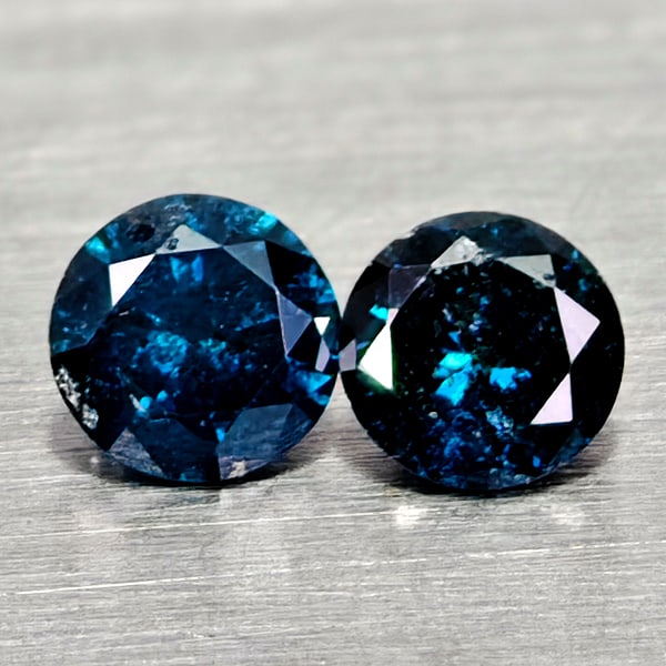 Natural Blue Loose Diamond 0.17 Ct. 2 Pcs Round Diamond Cut 2.9 Mm From Belgium: Product ID: 502100343 Product Name: Natural Natural Diamond Weight: 0.17 CT. Size: 2.9 x 2.9 x 1.5 MM. Shape: Round Diamond Cut Color: Blue Clarity:SI1 Luster: Good Gems Origin: Belgium Treatment: Tre