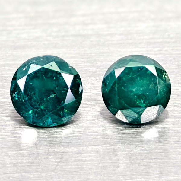 Natural Blue Loose Diamond 0.20 Ct. 2 Pcs Round Diamond Cut 2.8 Mm From Belgium: Product ID: 502100353 Product Name: Natural Natural Diamond Weight: 0.20 CT. Size: 2.8 x 2.8 x 2 MM. Shape: Round Diamond Cut Color: Blue Clarity:SI1 Luster: Good Gems Origin: Belgium Treatment: Treat
