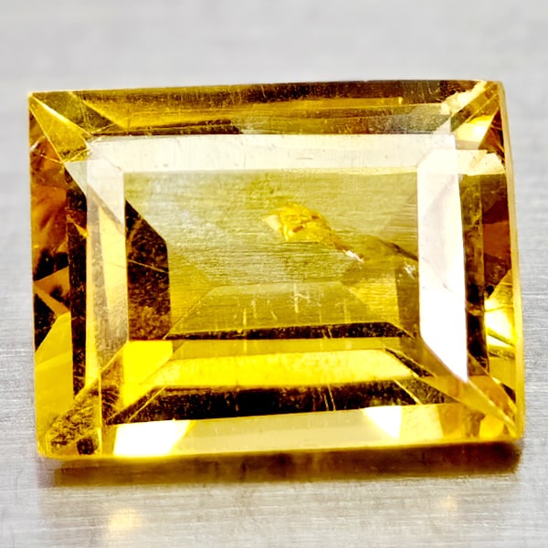 Natural Yellow Citrine 1.87 Ct. Clean Baguette Shape 8.9 x 6.9 Mm Gemstone From Brazil: Product ID: 801815047 Product Name: Natural Citrine Weight: 1.87 CT. Size: 8.9 x 6.9 x 4.3 MM. Shape: Baguette Color: Yellow Clarity:VSI Luster: Good Gems Origin: Brazil Treatment: Unheated Crystal St