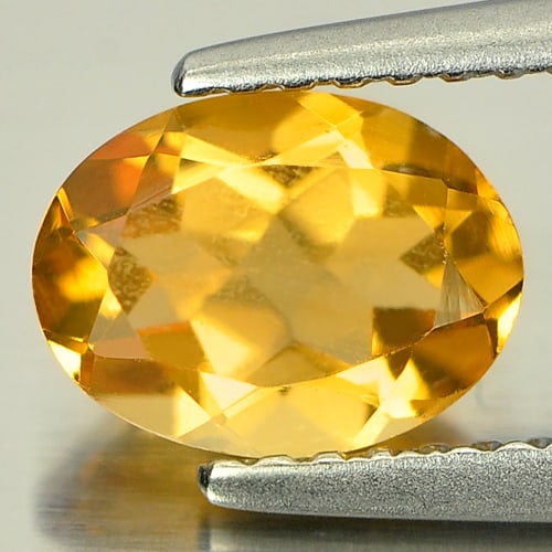 Natural Yellow Citrine 0.96 Ct. Oval Shape 7.9 x 5.9 Mm. Gemstone From Brazil: Product ID: 801804875 Product Name: Natural Citrine Weight: 0.96 CT. Size: 7.9 x 5.9 x 3.8 MM. Shape: Oval Color: Yellow Clarity:VVS Luster: Good Gems Origin: Brazil Treatment: Unheated Crystal Struct