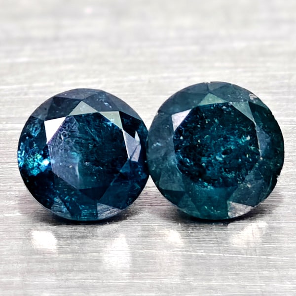 Natural Blue Loose Diamond 0.30 Ct. 2 Pcs Round Diamond Cut 3.3 Mm From Belgium: Product ID: 502100303 Product Name: Natural Natural Diamond Weight: 0.30 CT. Size: 3.3 x 3.3 x 2.2 MM. Shape: Round Diamond Cut Color: Blue Clarity:SI1 Luster: Good Gems Origin: Belgium Treatment: Tre