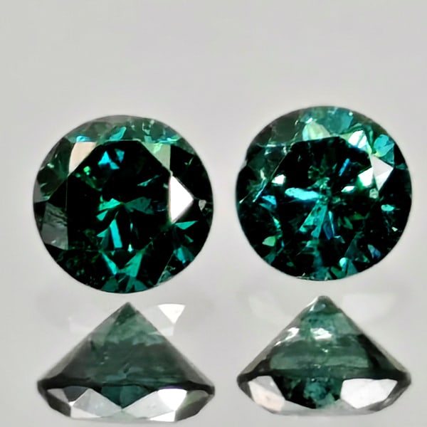 Natural Blue Loose Diamond 0.24 Ct. 2 Pcs Round Diamond Cut 2.9 Mm From Belgium: Product ID: 502100327 Product Name: Natural Natural Diamond Weight: 0.24 CT. Size: 2.9 x 2.9 x 1.9 MM. Shape: Round Diamond Cut Color: Blue Clarity:SI1 Luster: Good Gems Origin: Belgium Treatment: Tre