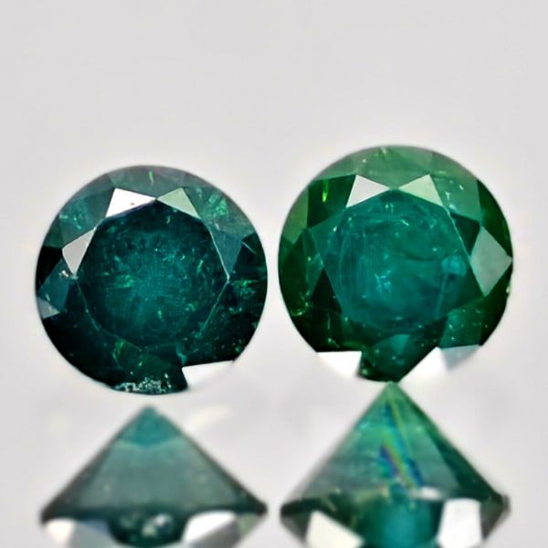 Natural Blue Loose Diamond 0.32 Ct. 2 Pcs Round Diamond Cut 3.1 Mm From Belgium: Product ID: 502100325 Product Name: Natural Natural Diamond Weight: 0.32 CT. Size: 3.1 x 3.1 x 2.4 MM. Shape: Round Diamond Cut Color: Blue Clarity:SI1 Luster: Good Gems Origin: Belgium Treatment: Tre