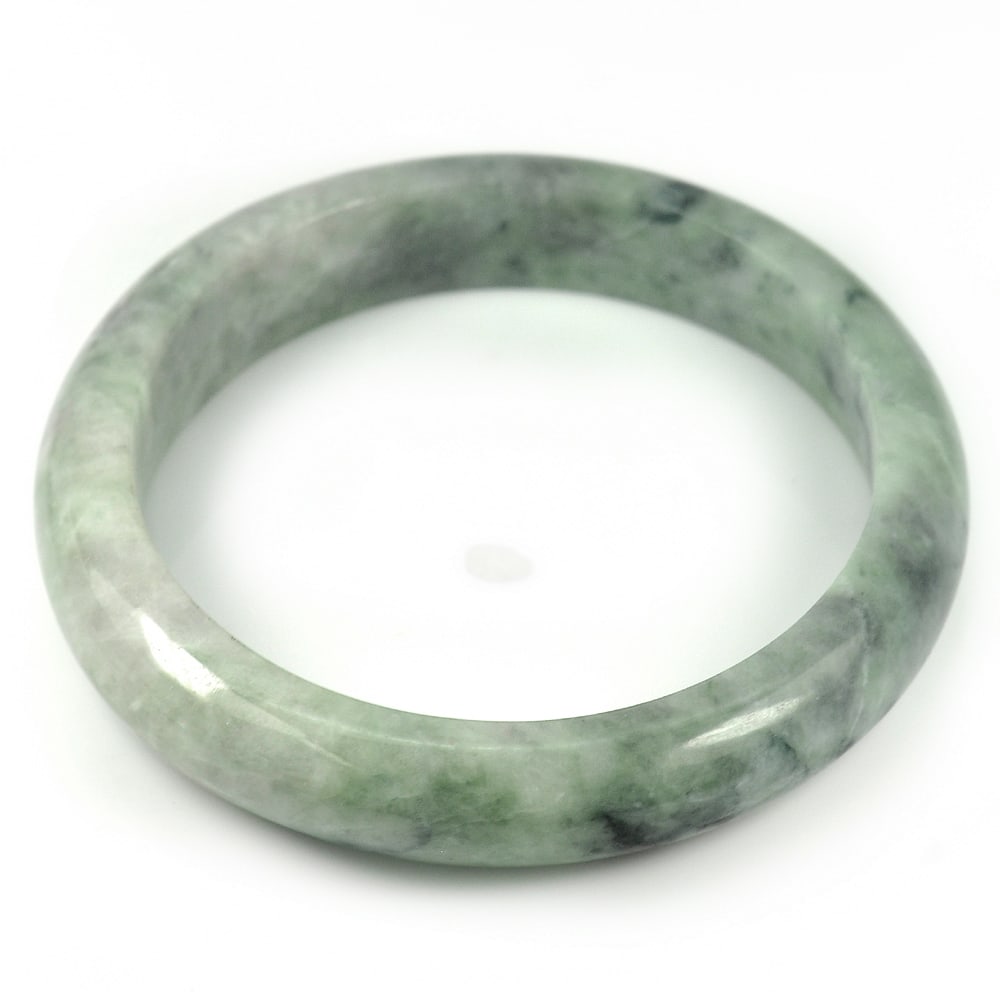 Natural Multi Color Jade Bangle 313.88 Ct. Size 80 x 63 x 13 Mm. Unheated Gemstone (1 of 3)