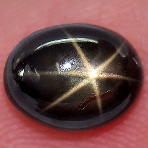 Natural Golden Star Sapphire 6 Rays 2.00 Ct. Oval Cabochon Shape 8 x 6.2 Mm. Gemstone From Thailand: Product ID: 806158146 Product Name: Natural Star Sapphire Weight: 2.00 CT. Size: 8 x 6.2 x 3.7 MM. Shape: Oval Cabochon Color: Yellow Clarity:Opaque Luster: Good 6 Rays Star Gems Origin: Thailand Trea
