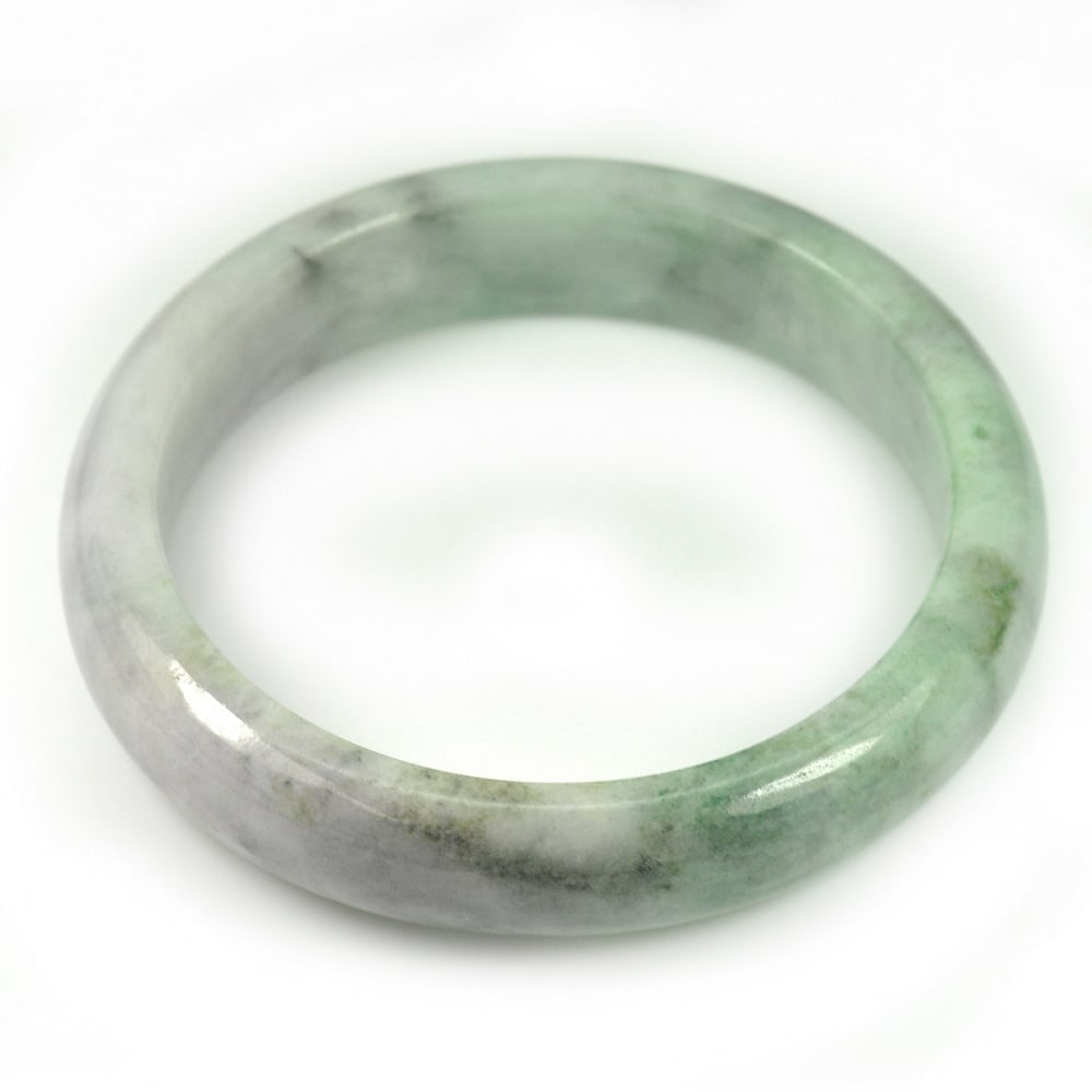 Natural Multi Color Jade Bangle 335.02 Ct. Size 77 x 60 x 14 Mm Unheated Gemstone (1 of 3)