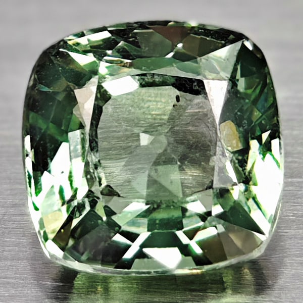 Natural Green Sapphire 0.60 Ct. Clean Cushion Shape 4.5 Mm Gemstone From Tanzania (1 of 3)