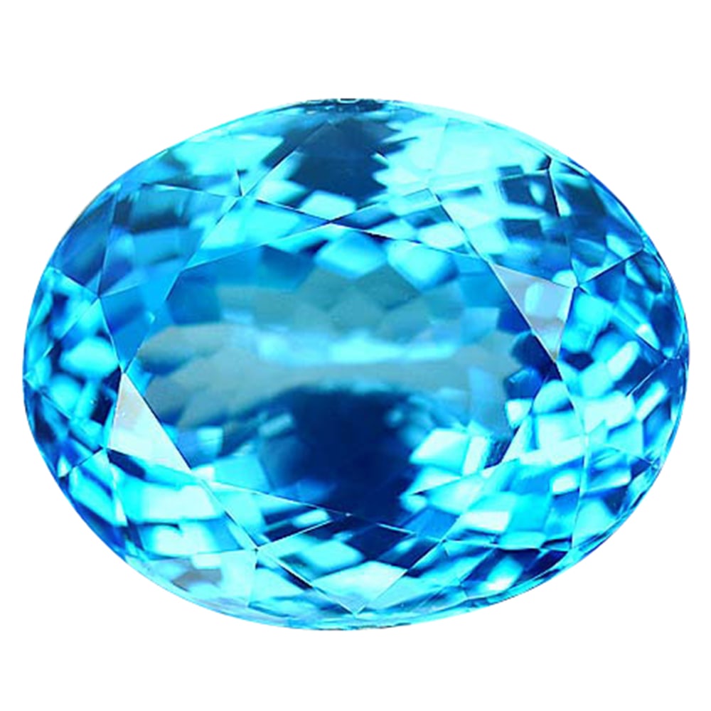 Natural Swiss Blue Topaz 15.07 Ct. Clean Oval Shape 16 x 12.5 Mm. Gemstone From Brazil: Product ID: 807164366 Product Name: Natural Blue Topaz Weight: 15.07 CT. Size: 16 x 12.5 x 9.2 MM. Shape: Oval Color: Swiss Blue Clarity:IF Luster: Very Good Gems Origin: Brazil Treatment: Treated Cry