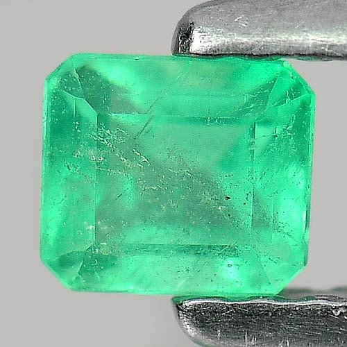 Natural Green Emerald 0.35 Ct. Octagon Shape 4.5 x 4 Mm. Gemstone from Columbia: Product ID: 802403180 Product Name: Natural Emerald Weight: 0.35 CT. Size: 4.5 x 4 x 3.5 MM. Shape: Octagon Color: Green Clarity:SI Luster: Good Gems Origin: Columbia Treatment: Unheated Crystal Struc