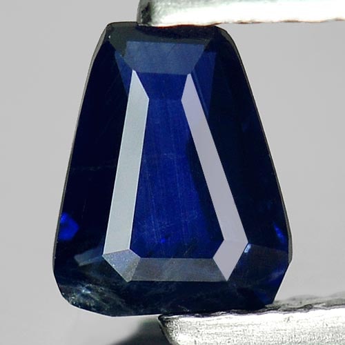 Natural Blue Sapphire 0.59 Ct. Fancy Shape 5.7 x 4.6 Mm. Gemstone From Thailand (1 of 3)