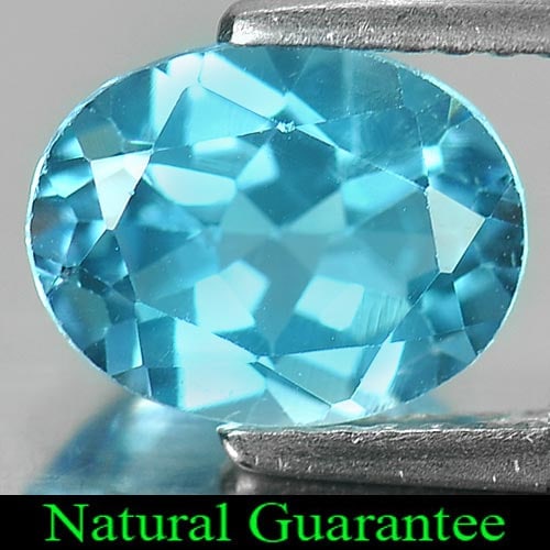 Natural Swiss Blue Topaz 2.02 Ct. Oval Shape 9 x 7 Mm Gemstone From Brazil: Product ID: 807161362 Product Name: Natural Blue Topaz Weight: 2.02 CT. Size: 9 x 7 x 4.3 MM. Shape: Oval Color: Swiss Blue Clarity:VSI Luster: Good Gems Origin: Brazil Treatment: Treated Crystal Stru