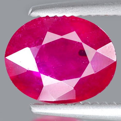 Natural Red Ruby 1.61 Ct. Oval Shape 8 x 6.4 Mm. Gemstone From Madagascar (1 of 3)
