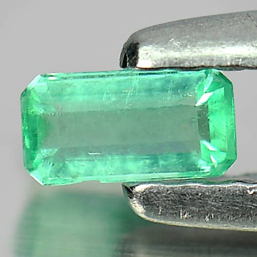 Natural Green Emerald 0.14 Ct. Octagon Shape 4.2 x 2.2 Mm. Gemstone From Columbia: Product ID: 802403519 Product Name: Natural Emerald Weight: 0.14 CT. Size: 4.2 x 2.2 x 1.8 MM. Shape: Octagon Color: Green Clarity:SI Luster: Good Gems Origin: Columbia Treatment: Unheated Crystal Str