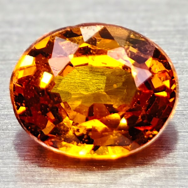 Natural Orange Spessartite Garnet 0.41 Ct. Oval Shape 3.7 x 4.6 Mm Gemstone From Africa: Product ID: 102901864 Product Name: Natural Weight: 0.41 CT. Size: 3.7 X 4.6 X 2.3 MM. Shape: OVAL Color: ORANGE Clarity:EYE CLEAN Luster: EXCELLENT Gems Origin: AFRICA Treatment: UNHEATED Crystal Str