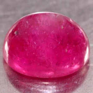 Natural Pink Red Ruby 1.31 Ct. Oval Cabochon Shape 6.5 x 4.8 Mm Gemstone From Thailand (1 of 3)