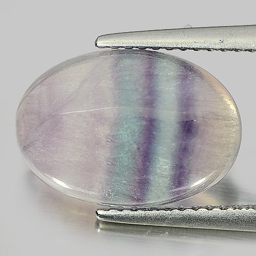Natural Multi Color Fluorite 6.27 Ct. Oval Cabochon Shape 14 x 10 Mm Gemstone From Brazil (1 of 3)
