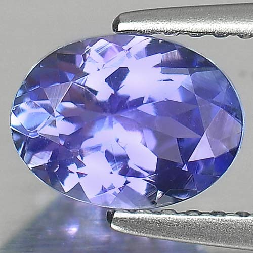 Natural Violetish Blue Tanzanite 1.50 Ct. VVS Oval Shape 8 x 6 Mm Gemstone From Tanzania: Product ID: 807010801 Product Name: Natural Tanzanite Weight: 1.50 CT. Size: 8 x 6 x 4.3 MM. Shape: Oval Color: Violetish Blue Clarity:VVS Luster: Good Gems Origin: Tanzania Treatment: Heated Crystal