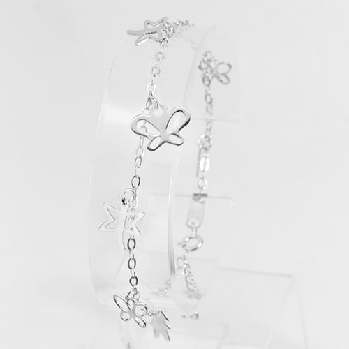 925 Sterling Silver Bracelet Jewelry Butterfly and Dragonfly Design 6.5 Inch.: Product ID: 280560054 Product Type: 925 Sterling Silver Fine Jewelry Jewelry Weight: 2.92 Grams. Gemstones Color: Silver Metal: Solid Silver 92.5%. Gemstone Detail: Average Range 2.89 - 2.98 Gram Per 