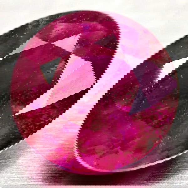 Natural Red Ruby 1.23 Ct. Round Shape 6.1 Mm Gemstone From Madagascar (1 of 3)