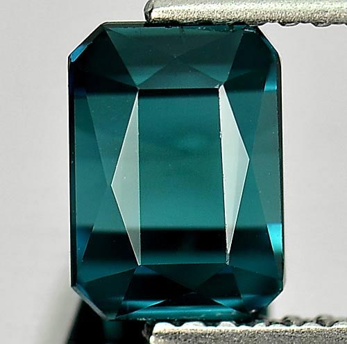Natural Indicolite Tourmaline 2.17 Ct. VVS Octagon Shape 7.8 x 5.6 Mm. Gemstone From Nigeria (1 of 3)