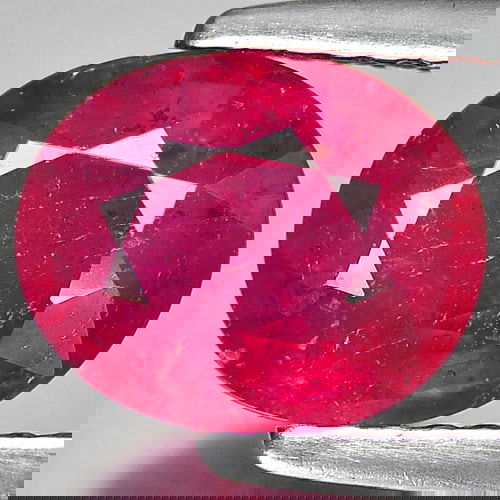 Natural Pinkish Red Ruby 2.34 Ct. Oval Shape 8.7 x 7.1 Mm Gemstone From Madagascar (1 of 3)