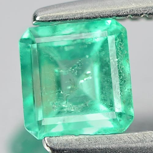 Natural Green Emerald 0.43 Ct. Octagon Shape 4.6 x 4.4 Mm. Gemstone From Columbia: Product ID: 802401383 Product Name: Natural Emerald Weight: 0.43 CT. Size: 4.6 x 4.4 x 3.3 MM. Shape: Octagon Color: Green Clarity:SI Luster: Good Gems Origin: Columbia Treatment: Unheated Crystal Str