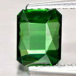 Natural Green Tourmaline 1.13 Ct. Octagon Shape 6.7 x 5.2 Mm Gemstone From Nigeria (1 of 3)