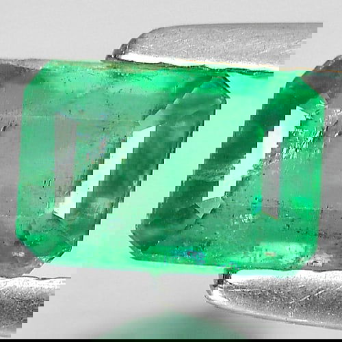 Certified Natural Green Emerald  1.14 Ct. Octagon Shape 6.76 x 4.68 Mm. Gemstone From Columbia (1 of 4)