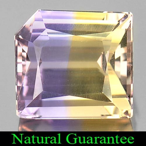 Natural Bi Color Ametrine 8.99 Ct. Fancy Shape 12 x 11 Mm. Gemstone From Bolivia: Product ID: 800407252 Product Name: Natural Ametrine Weight: 8.99 CT. Size: 12 x 11 x 8.4 MM. Shape: Fancy Color: Bi-Color Clarity:IF Luster: Very Good Gems Origin: Bolivia Treatment: Unheated Crystal