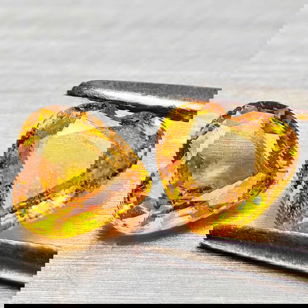 Natural Yellow Songea Sapphire 1.00 Ct. 2 Pcs Heart Shape 5.1 x 5 Mm Gemstones From Tanzania (1 of 3)