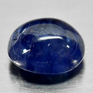 Natural Blue Sapphire 1.24 Ct. Oval Cabochon Shape 6.2 x 5.3 Mm. Gemstone From Ceylon Sri Lanka: Product ID: 806009007 Product Name: Natural Blue Sapphire Weight: 1.24 CT. Size: 6.2 x 5.3 x 3.6 MM. Shape: Oval Cabochon Color: Blue Clarity:Opaque Luster: Good Gems Origin: Ceylon Treatment: Heated 